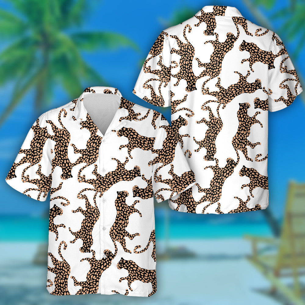 Modern Trendy Leopard Spots Fashion And Surface Design Hawaiian Shirt, Hawaiian Shirt Gift, Christmas Gift