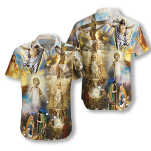 The Life Of Jesus Nice Design Hawaiian Shirt,Hawaiian Shirt Gift, Christmas Gift