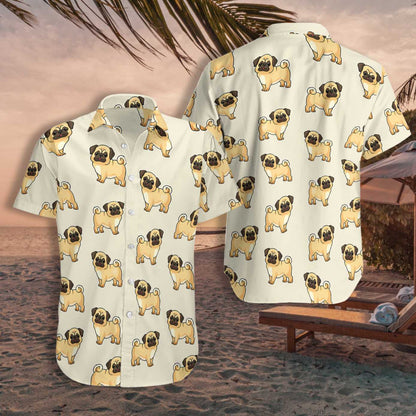 Enticing Cute Pugs For You Hawaiian Shirt, Hawaiian Shirt Gift, Christmas Gift