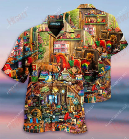 A Piece Of My Childhood Memmory Unisex Hawaiian Shirt Hobbies Short Sleeve Hawaiian Shirts Hawaiian Shirt Pattern, Hawaiian Shirt Gift, Christmas Gift