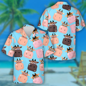 Funny Cows Are Looking At You Hawaiian Shirt,Hawaiian Shirt Gift, Christmas Gift