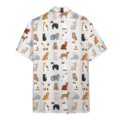 Best Cat Dad Ever Nice Ornamental Hawaiian Shirt,Hawaiian Shirt Gift, Christmas Gift