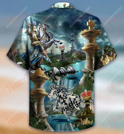 Chess Is Life Short Short Sleeve Shirt Summer Hawaiian T Shirts Custom Hawaiian Shirts Hawaiian Shirts For Men, Hawaiian Shirt Gift, Christmas Gift