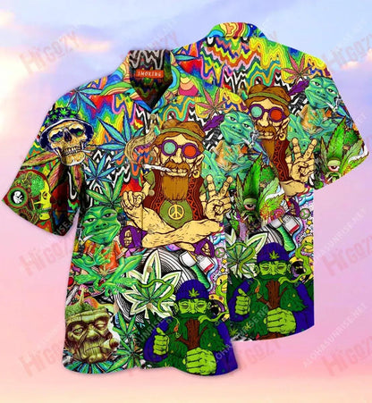 Feel Freedom From Smoking Short Hawaiian Shirt Vacation Hawaiian T Shirts Tropical Shirts For Men Hawaiian Shirts For Men, Hawaiian Shirt Gift, Christmas Gift