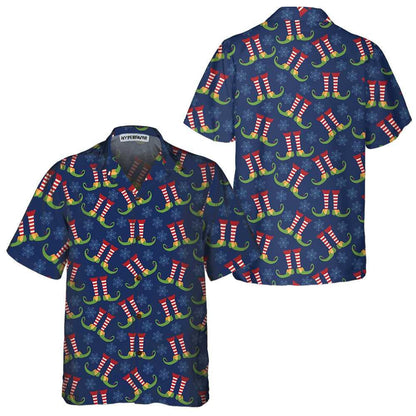 Christmas Elves Legs Gift For Holiday Hawaiian Shirt, Hawaiian For Gift