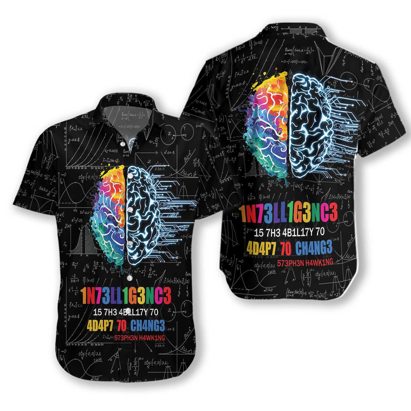 Funny Intelligence With Complex Math Formula Hawaiian Shirt,Hawaiian Shirt Gift, Christmas Gift