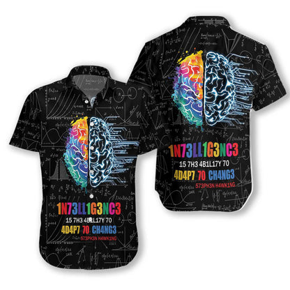 Funny Intelligence With Complex Math Formula Hawaiian Shirt,Hawaiian Shirt Gift, Christmas Gift