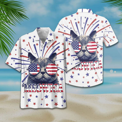 Face Kool Cat Background Design Hawaiian Shirt,Hawaiian Shirt Gift, Christmas Gift