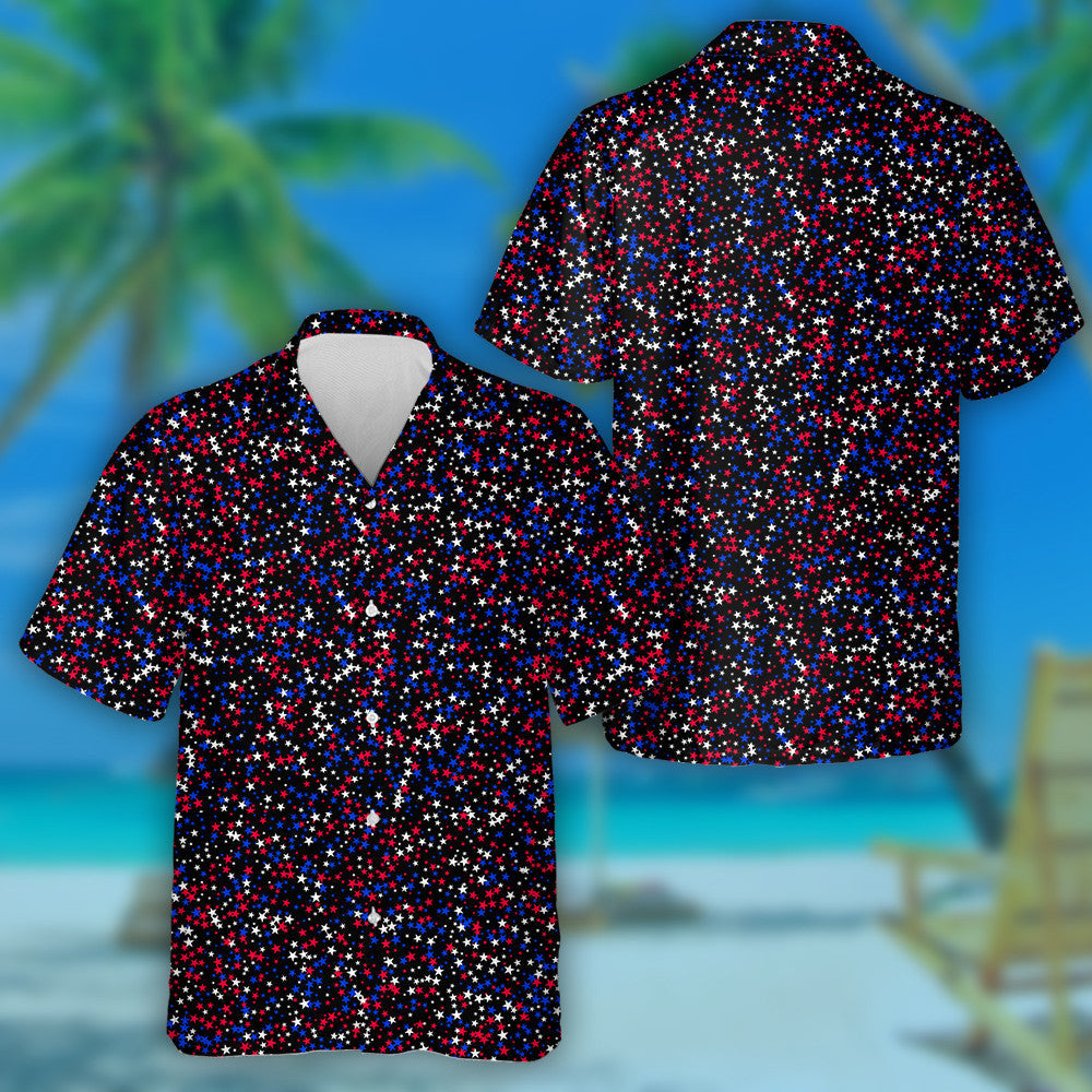 Tiny Stars Of The Celebration Of Independence Day Hawaiian Shirt, Hawaiian Shirt Gift, Christmas Gift