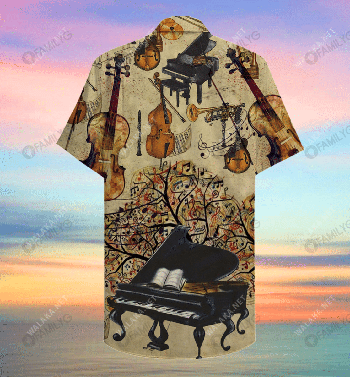 Amazing Classical Music Unisex Hawaiian Shirt, Hawaiian Shirt Gift, Christmas Gift
