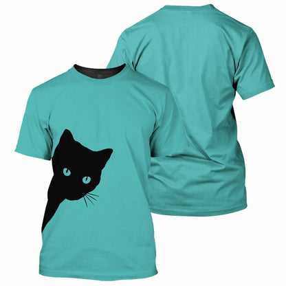 Sneaky Black Cat - 3D All Over Printed Shirt Tshirt Hoodie Apparel