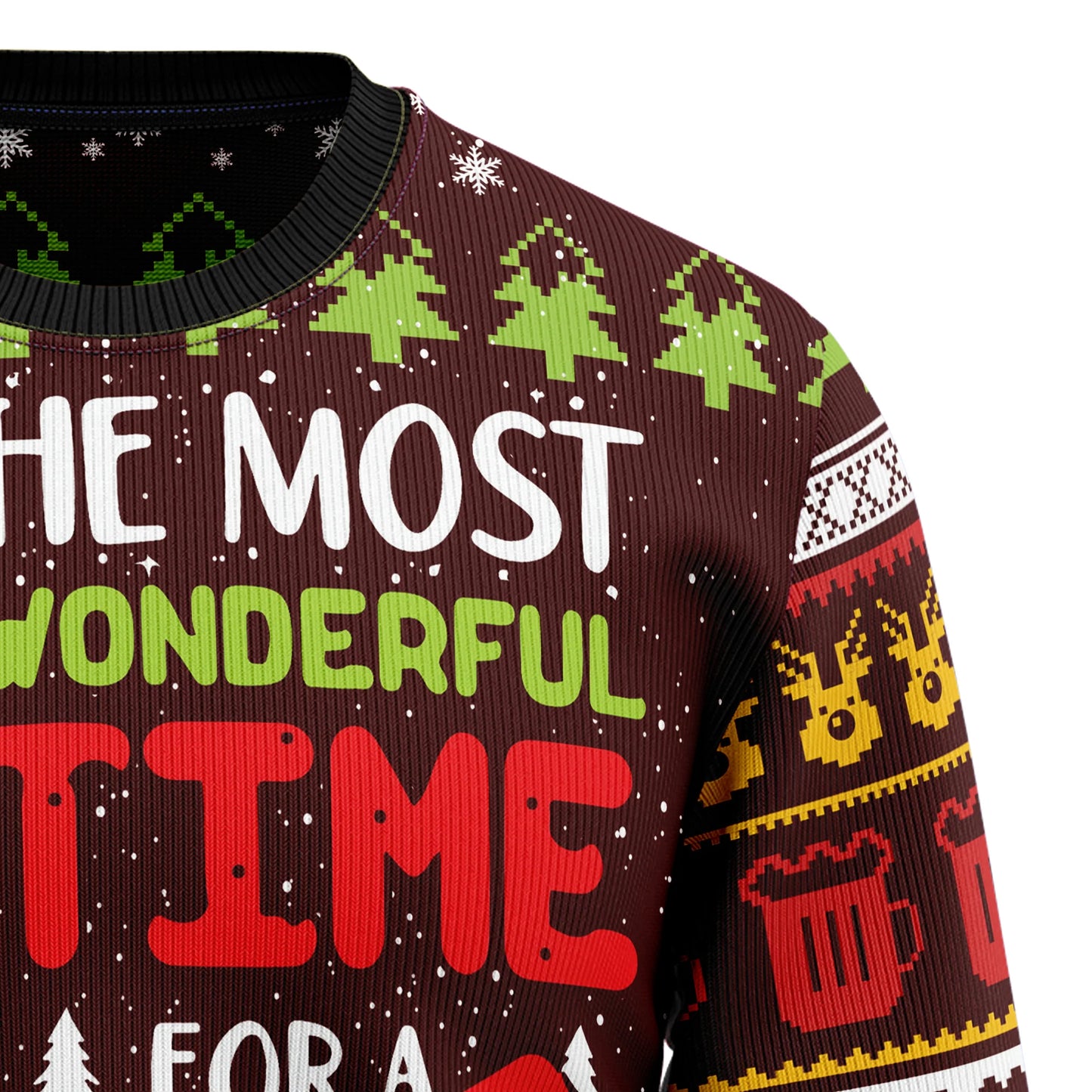 Time For Beer Ugly Christmas Sweater, Christmas Gift,Gift Christmas 2024