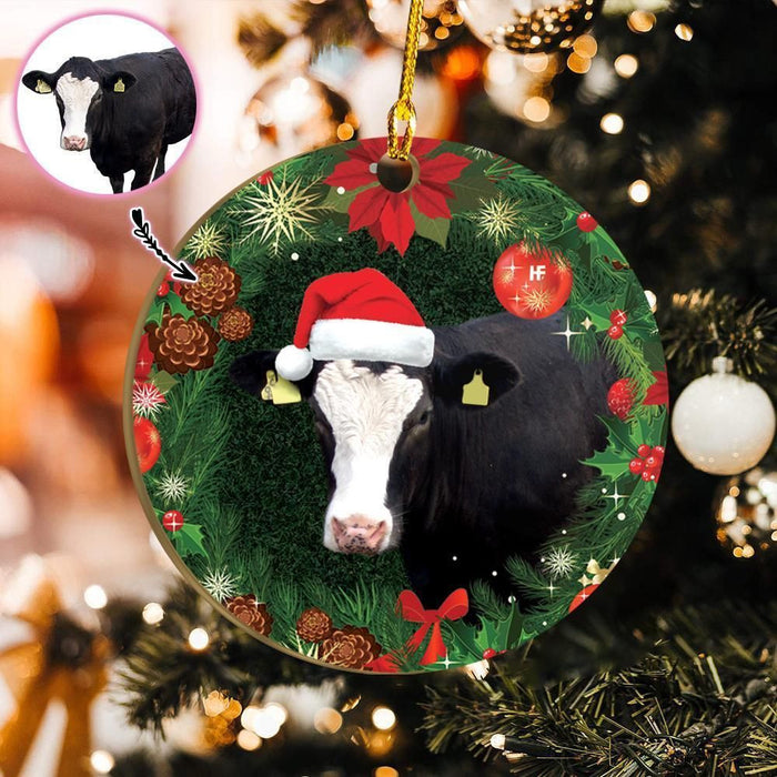 Custom Cow Custom Ornament, Christmas Gift, Christmas Decoration