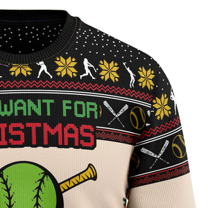 All I Want For Christmas Is More Time For Softball G5115 Ugly Christmas Sweater Christmas Tshirt Hoodie Apparel,Christmas Ugly Sweater,Christmas Gift,Gift Christmas 2022