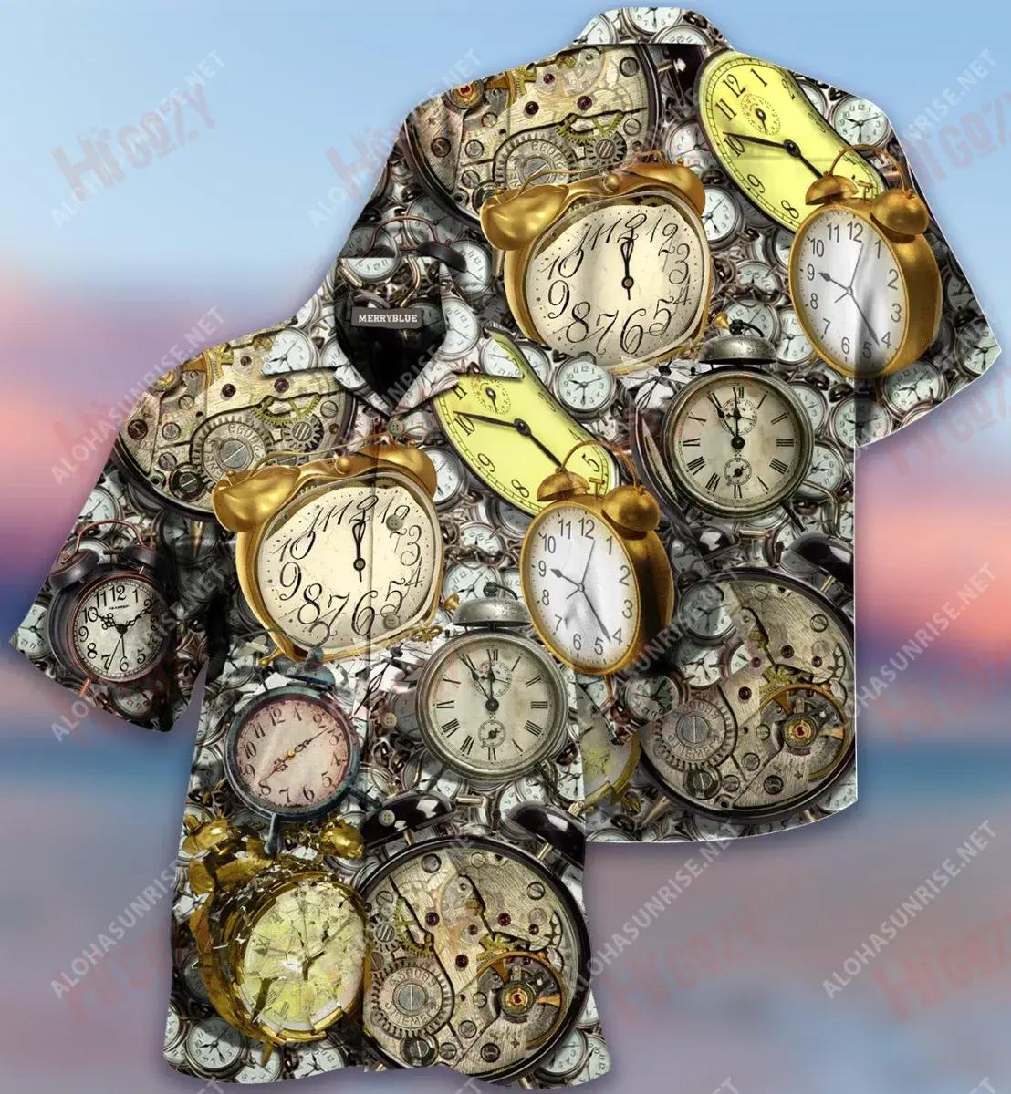 Good Morning! Ringing Alarm Clock Unisex Hawaiian Shirt Hobbies Short Sleeve Hawaiian Crazy Shirts Hawaiian Shirt Pattern, Hawaiian Shirt Gift, Christmas Gift