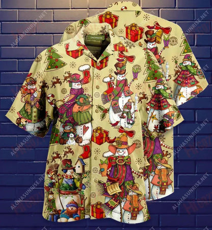 Snow Days Short Hawaiian Shirt Hobbies Aloha Shirt Custom Hawaiian Shirts Hawaiian Shirt Pattern, Hawaiian Shirt Gift, Christmas Gift