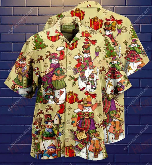 Snow Days Short Hawaiian Shirt Hobbies Aloha Shirt Custom Hawaiian Shirts Hawaiian Shirt Pattern, Hawaiian Shirt Gift, Christmas Gift