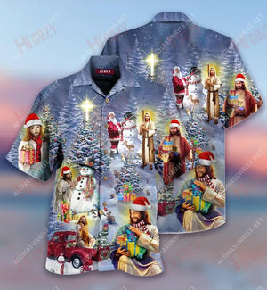 All I Want For Christmas Is Jesus Short Hawaiian Shirt Ocean Tropical Shirts Hawaiian Shirts Hawaiian Shirts For Women, Hawaiian Shirt Gift, Christmas Gift