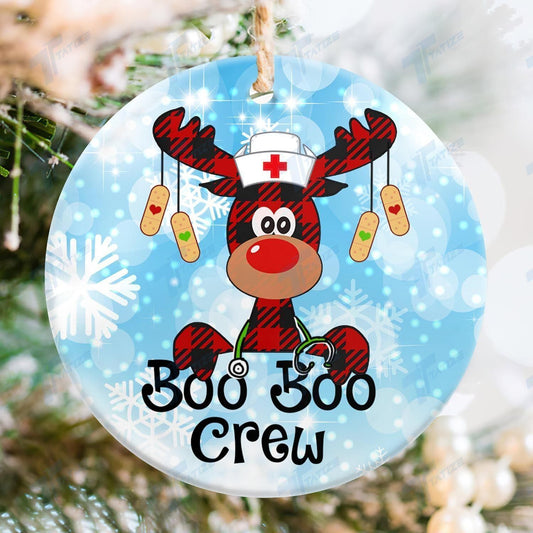 Christmas Nurse Boo Boo Crew Ornament, Christmas Gift, Christmas Decoration