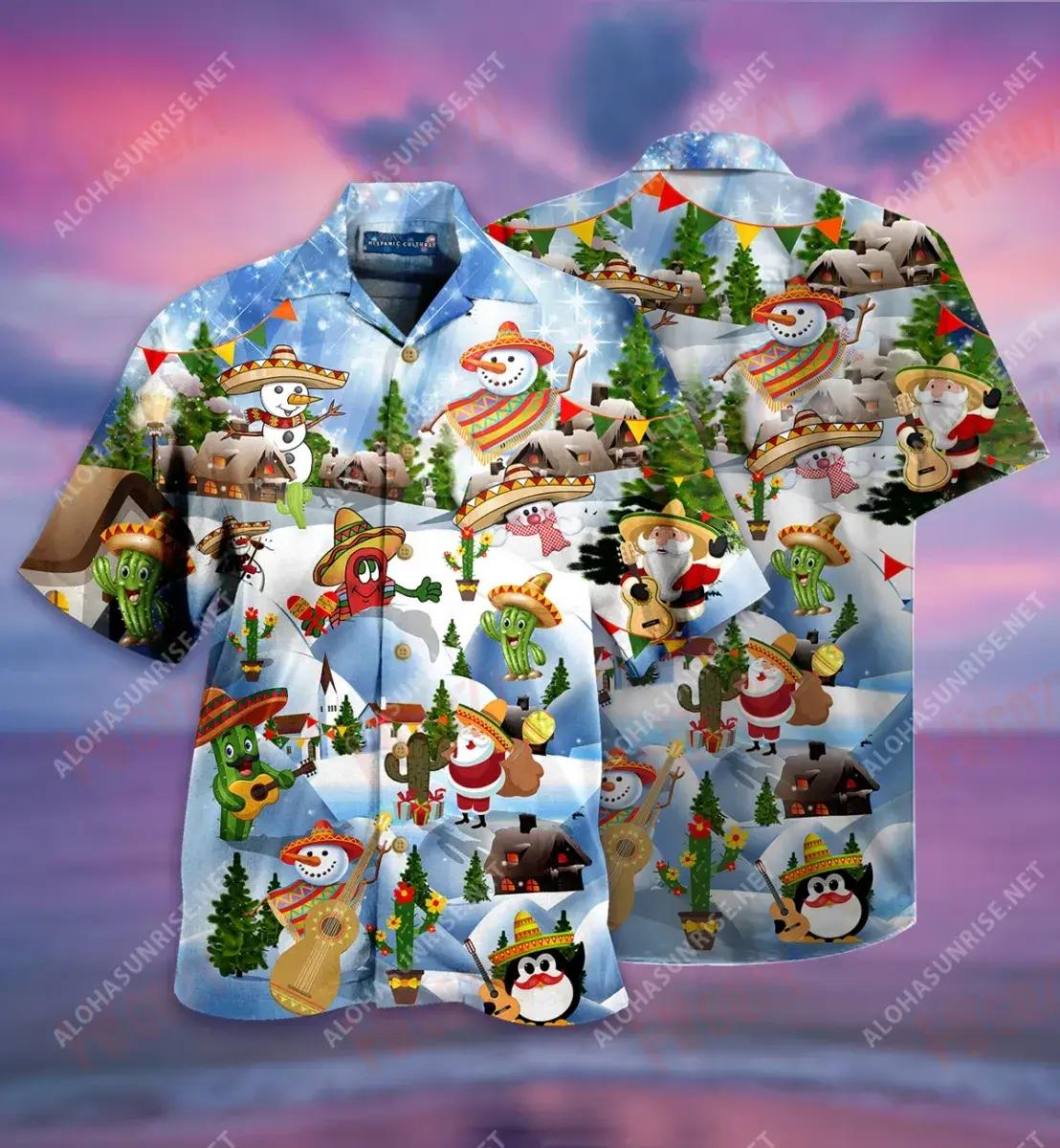 Merican Say Merry Chrismas Short Hawaiian Shirt Vacation Hawaiian T Shirts Hawaiian Crazy Shirts Hawaiian Shirt Pattern, Hawaiian Shirt Gift, Christmas Gift