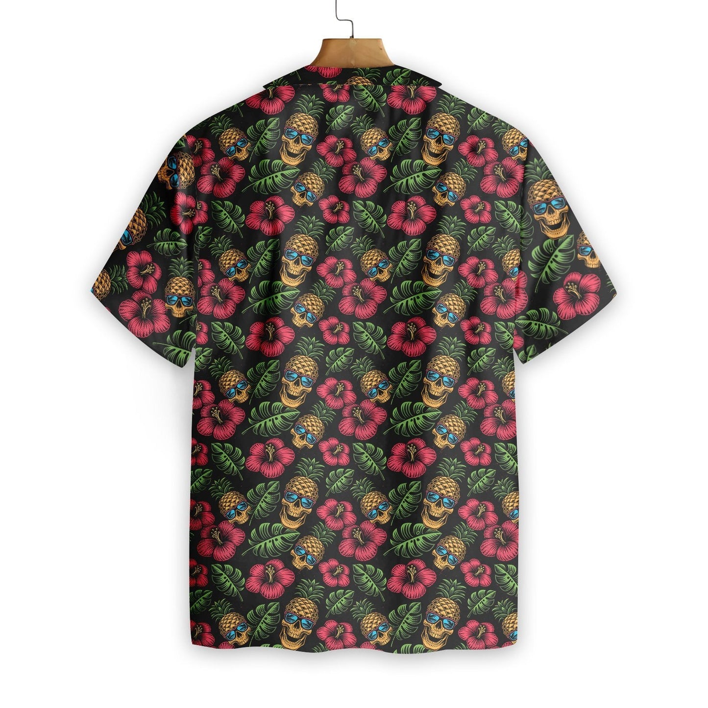 Skulls And Pineapples Blue Eyes Pattern Nice Design Hawaiian Shirt, Hawaiian Shirt Gift, Christmas Gift