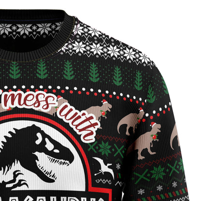 Dinosaur Mamasaurus Ugly Christmas Sweater,Christmas Ugly Sweater,Christmas Gift,Gift Christmas 2024