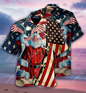 Patriotism America Christmas Hawaiian Shirt Gift For Veteran,Hawaiian Shirt Gift, Christmas Gift