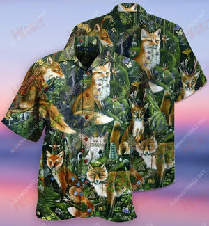 Always Stay Foxy Short Hawaiian Shirt Vacation Tropical Shirts Tropical Shirts For Men Hawaiian Shirts For Men, Hawaiian Shirt Gift, Christmas Gift