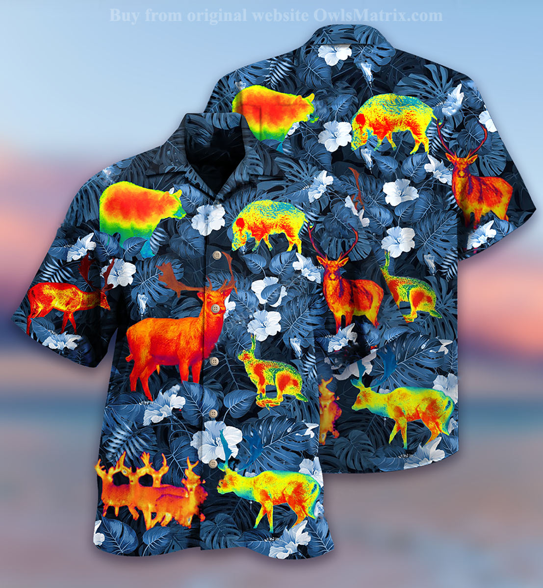 Animals And Night - Hawaiian Shirt, Hawaiian Shirt Gift, Christmas Gift