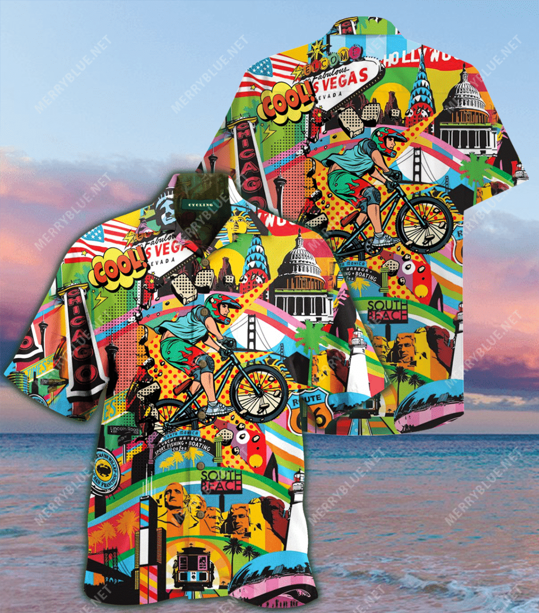 High Quality Amazing Cycling Hawaiian Shirt, Hawaiian Shirt Gift, Christmas Gift
