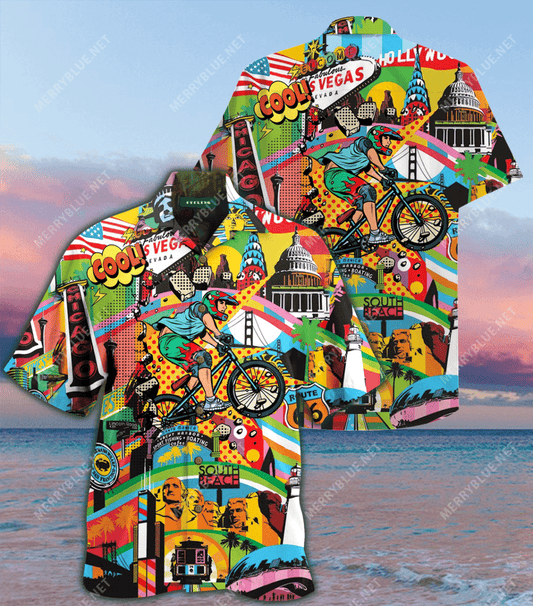 High Quality Amazing Cycling Hawaiian Shirt, Hawaiian Shirt Gift, Christmas Gift