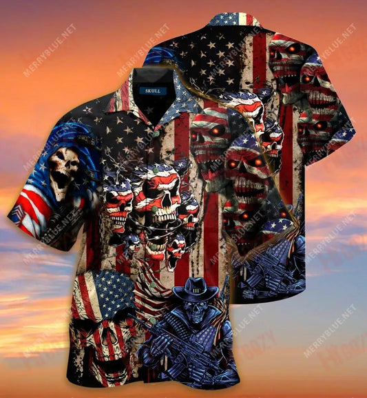 Skull The Way We Choose Short Hawaiian Shirt Vacation Hawaiian T Shirts Tropical Shirts For Men Hawaiian Shirts For Men, Hawaiian Shirt Gift, Christmas Gift