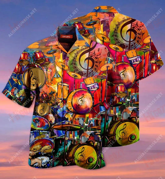 Life Is Better With A Drummer Short Short Sleeve Shirt Vacation Hawaiian T Shirts Vintage Hawaiian Shirts Hawaiian Shirt Pattern, Hawaiian Shirt Gift, Christmas Gift