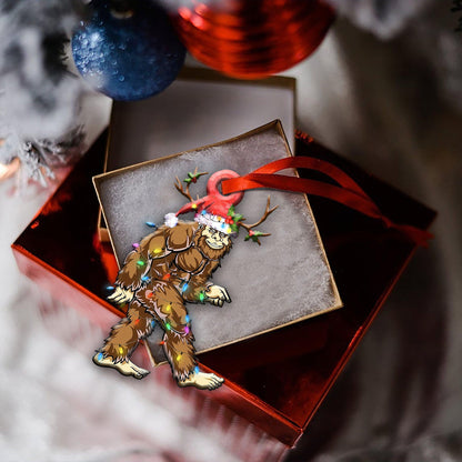 Bigfoot Christmas Light Shape Ornament, Christmas Ornament Gift, Christmas Gift, Christmas Decoration
