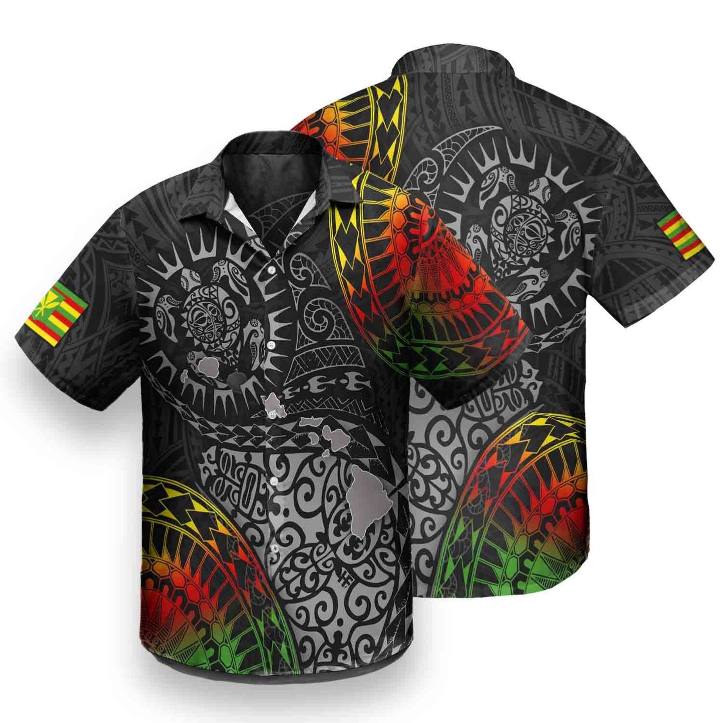 Kanaka Maoli Pattern On Grey Background Design Hawaiian Shirt, Hawaiian Shirt Gift, Christmas Gift