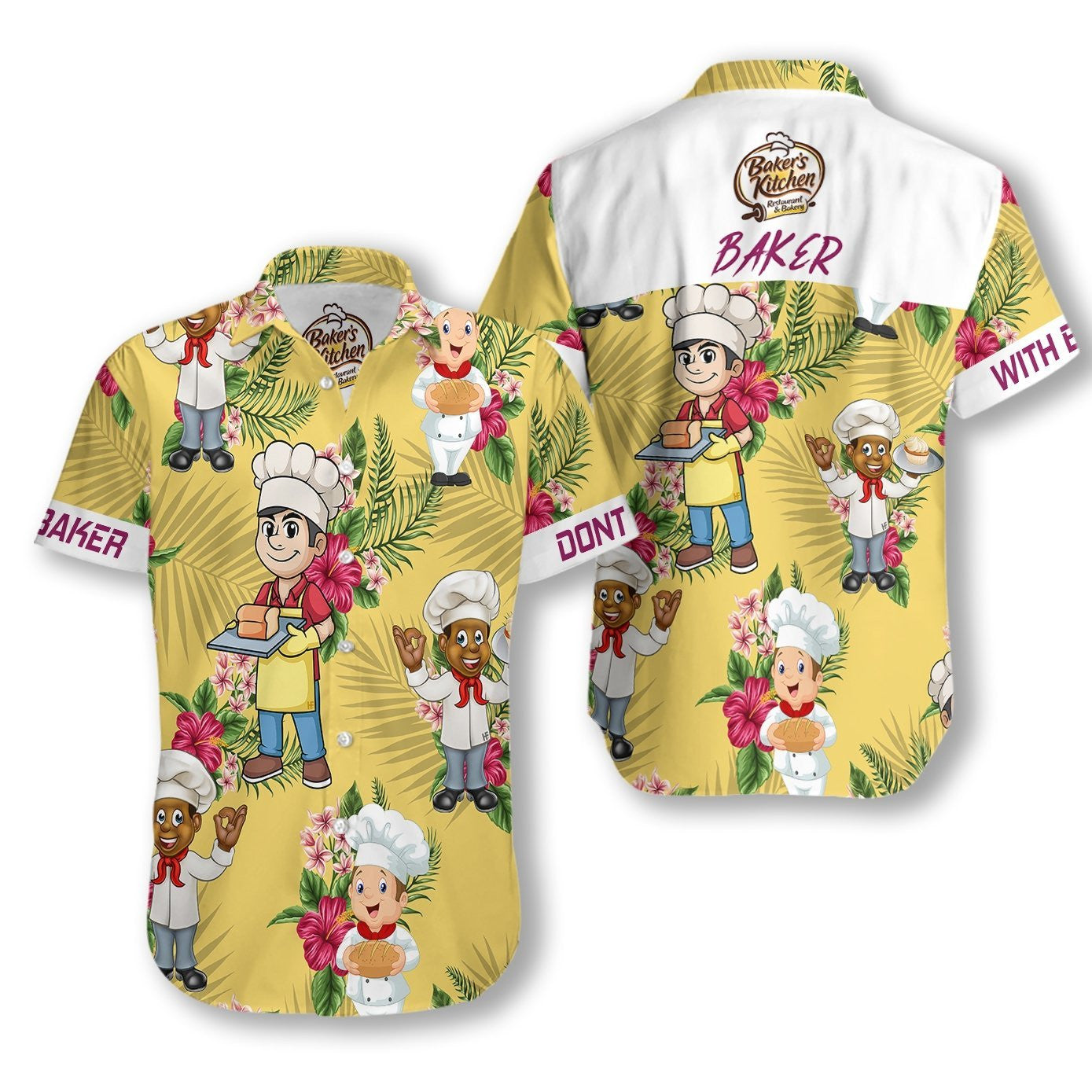 Don't Mess With Baker Design Hawaiian Shirt, Hawaiian Shirt Gift, Christmas Gift