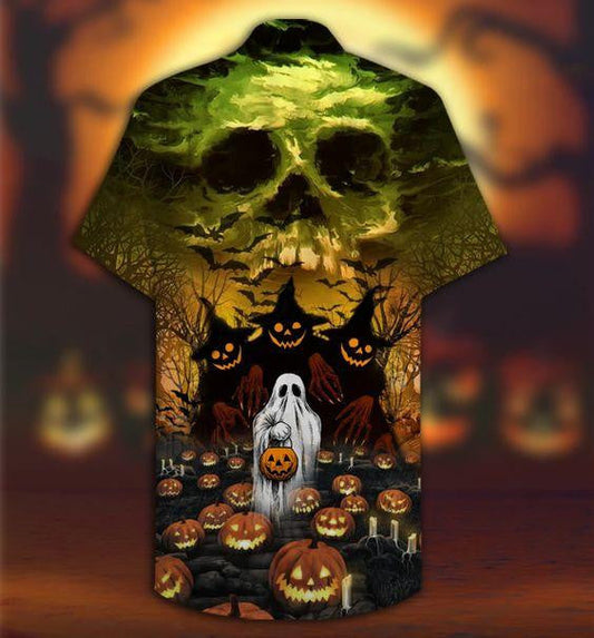 Halloween Ghost Just Want To Have Fun Background Hawaiian Shirt, Hawaiian Shirt Gift, Christmas Gift