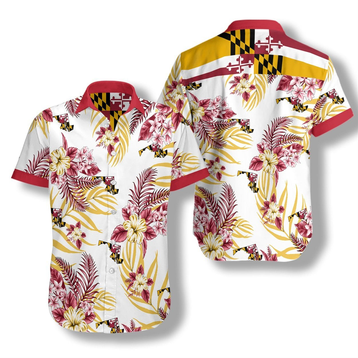 My Forever Love For Maryland Proud Design Hawaiian Shirt, Hawaiian Shirt Gift, Christmas Gift