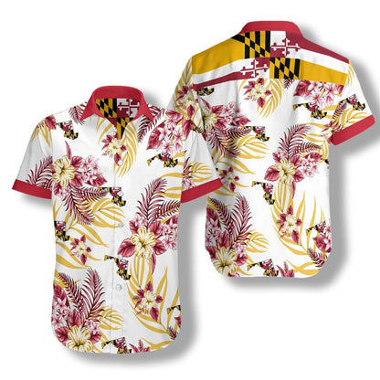 My Forever Love For Maryland Proud Design Hawaiian Shirt, Hawaiian Shirt Gift, Christmas Gift
