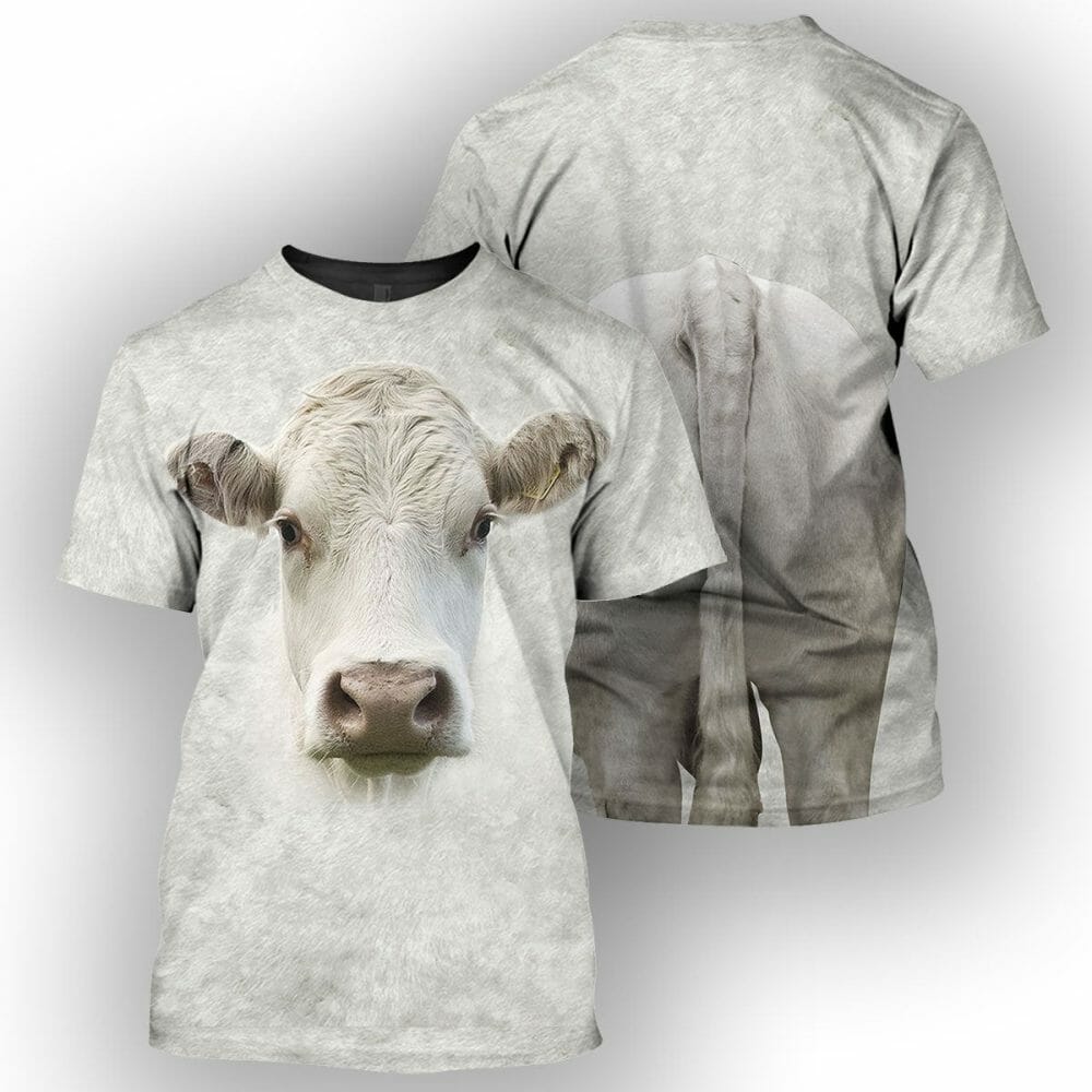 Charolais Cattle - 3D All Over Printed Shirt Tshirt Hoodie Apparel