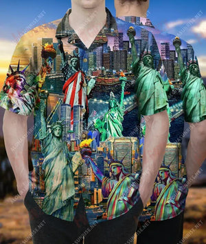 Where Liberty Is, There Is My Country Unisex Hawaiian Shirt Ocean Short Sleeve Vintage Hawaiian Shirts Funny Hawaiian Shirts Hawaiian Shirt Gift, Christmas Gift