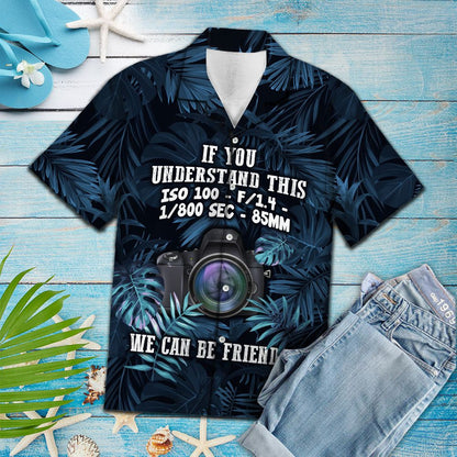Tropical Plants Themed Camera If You Understand Pattern Hawaiian Shirt, Hawaiian Shirt Gift, Christmas Gift