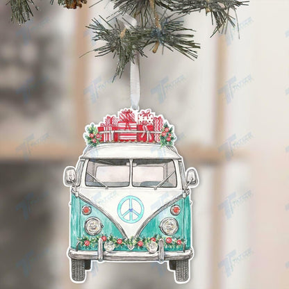Christmas Hippie Vans Acrylic Ornament, Christmas Gift, Christmas Decoration