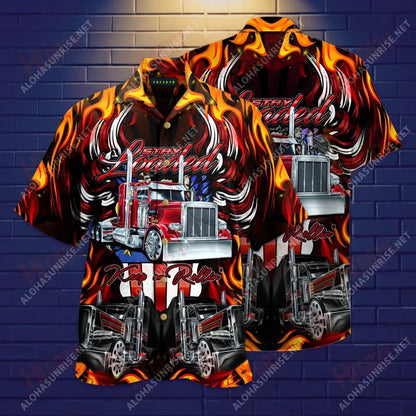 Keep On Rolling Truckers Unisex Short Sleeve Shirt Hobbies Hawaiian T Shirts Best Hawaiian Shirts Funny Hawaiian Shirts, Hawaiian Shirt Gift, Christmas Gift