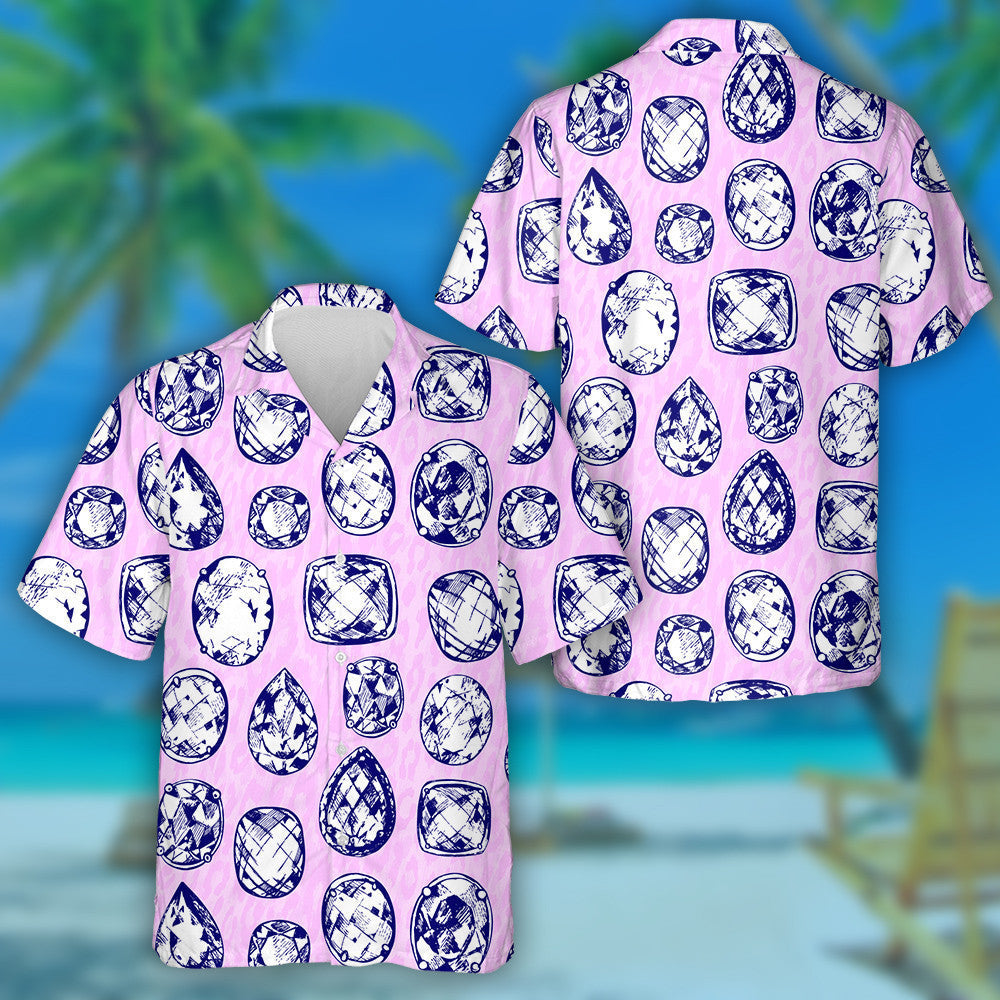 Wild African Precious Stones On The Leopard Skin Hawaiian Shirt, Hawaiian Shirt Gift, Christmas Gift