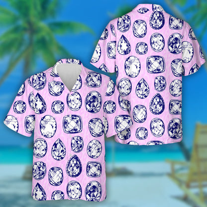 Wild African Precious Stones On The Leopard Skin Hawaiian Shirt, Hawaiian Shirt Gift, Christmas Gift