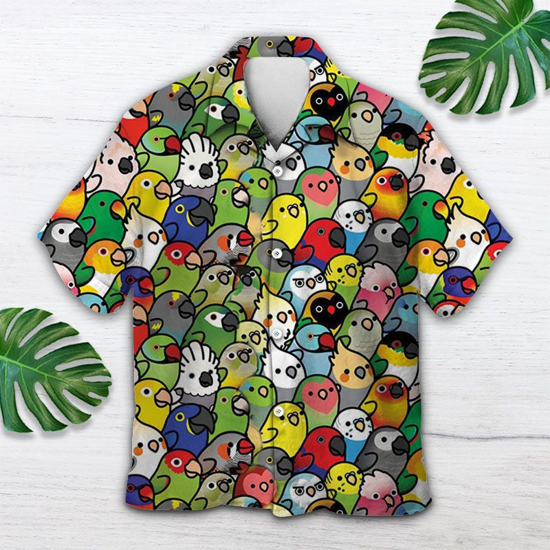 Hawaiian Shirt Classic Tea Time Late Afternoon Palm Trees Pattern, Hawaiian Shirt Gift, Christmas Gift