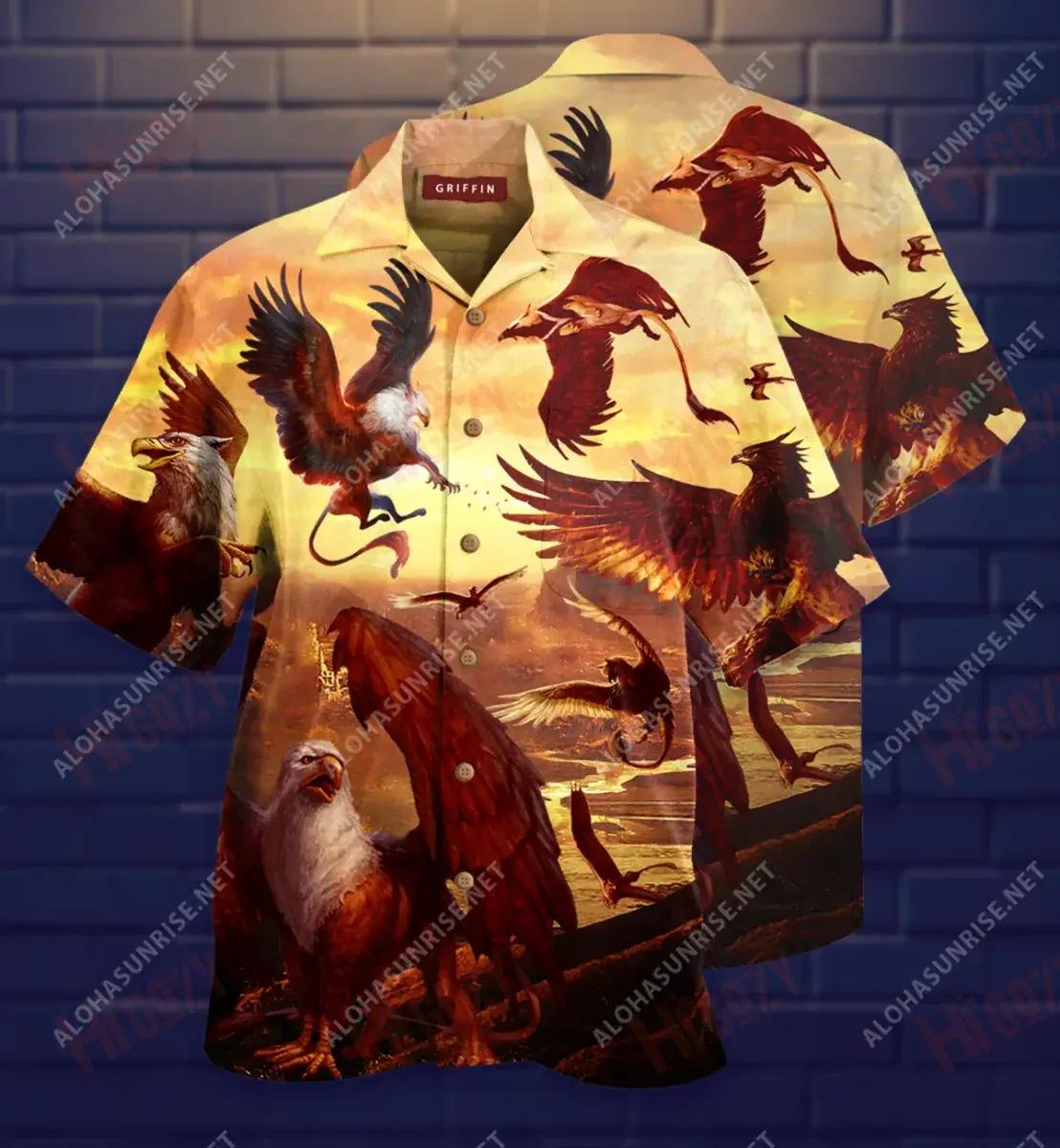 Ambitious Griffin Short Sleeve Shirt Hobbies Short Sleeve Best Hawaiian Shirts Hawaiian Shirts For Women, Christmas Gift