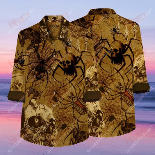 I'M Only Here For The Spiders Long Short Sleeve Shirt Hobbies Hawaiian T Shirts Custom Hawaiian Shirts Hawaiian Shirts For Men, Hawaiian Shirt Gift, Christmas Gift