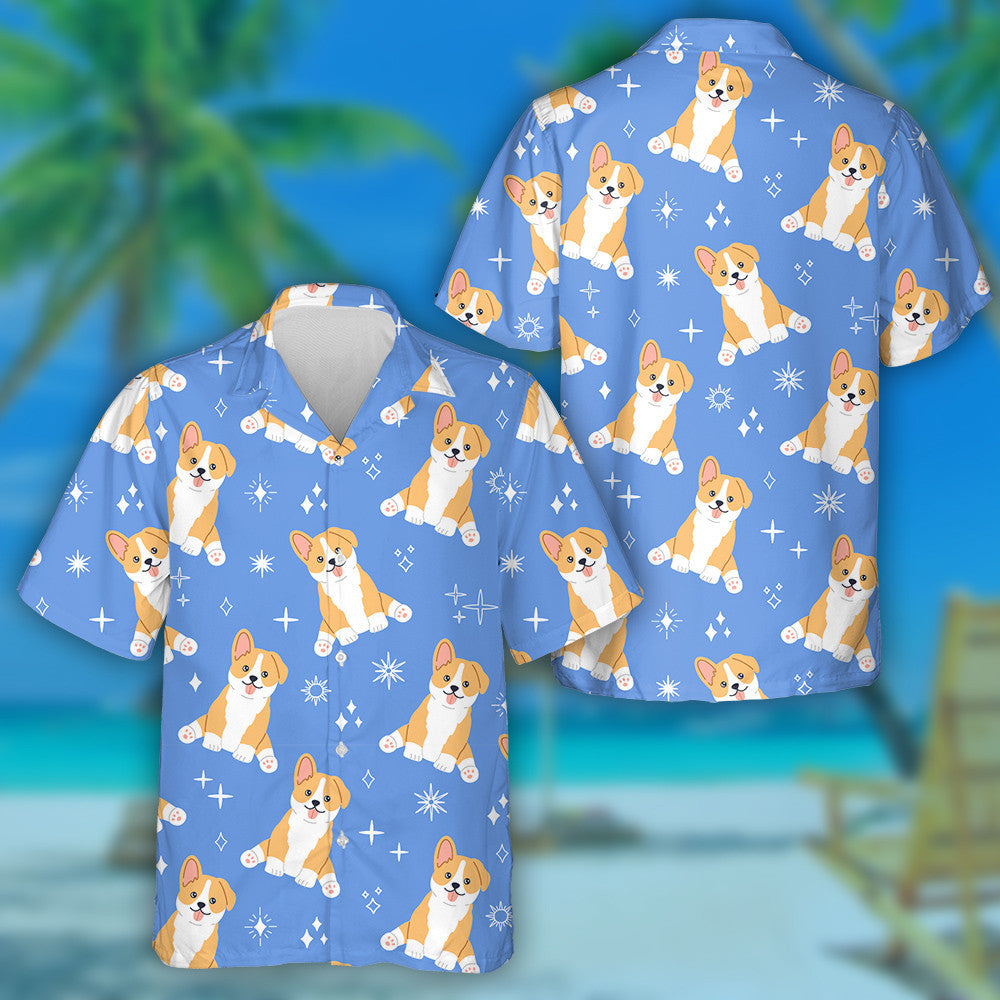 Little Cute Dog With Smiling Cute Face Hawaiian Shirt, Hawaiian Shirt Gift, Christmas Gift